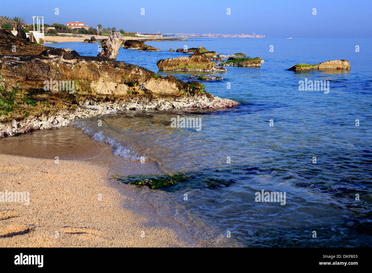 Costa Adriatica nei pressi di bari, puglia, Italia Foto Stock