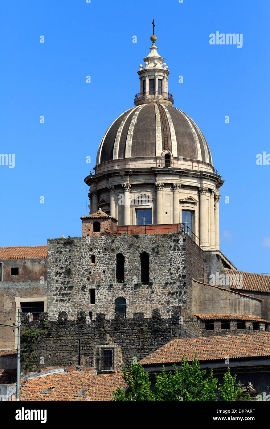 Cupola della Cattedrale (1736), Catania, Sicilia, Italia Foto Stock