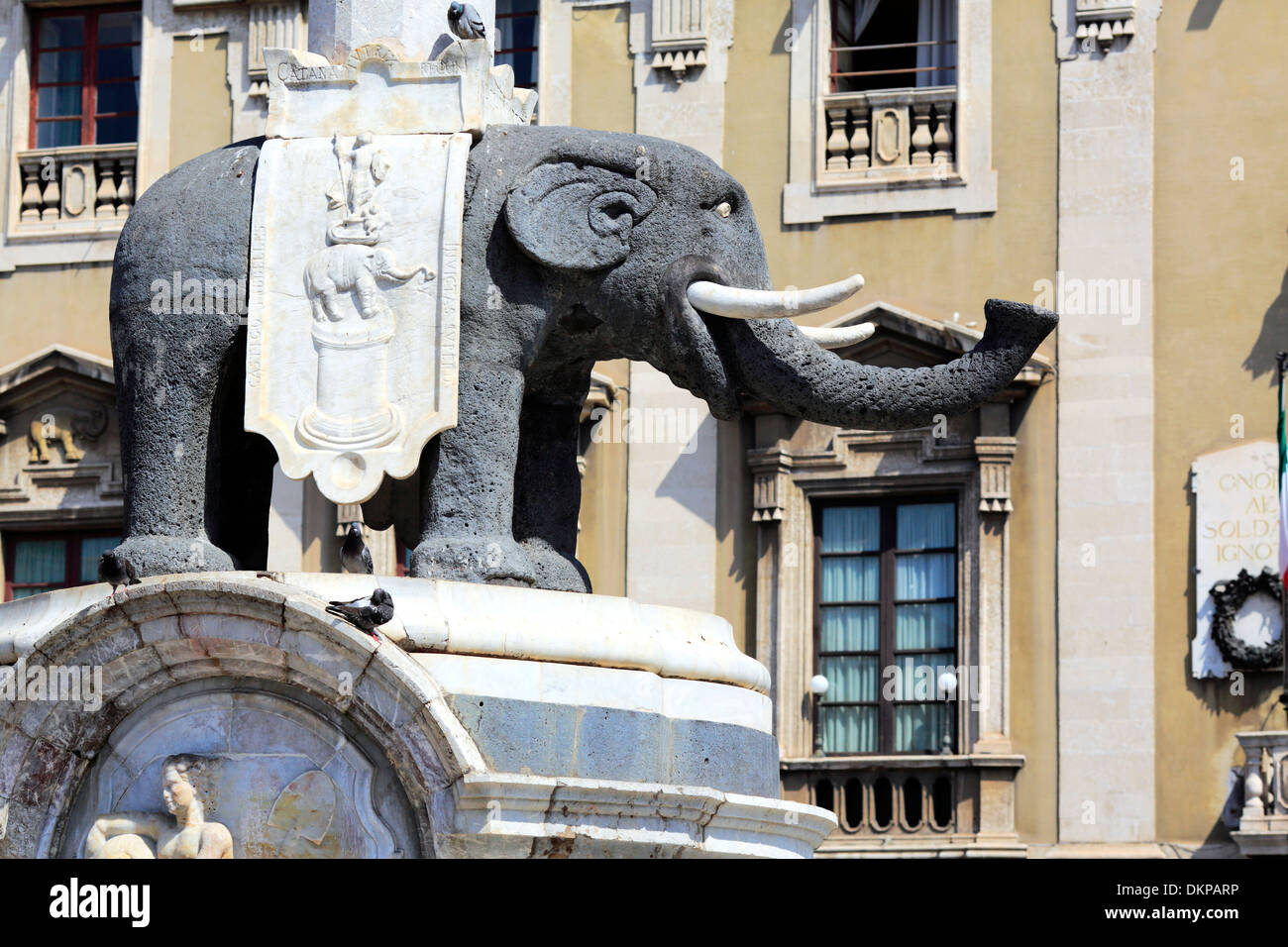 U Liotru, simbolo della città di Catania, Sicilia, Italia Foto Stock