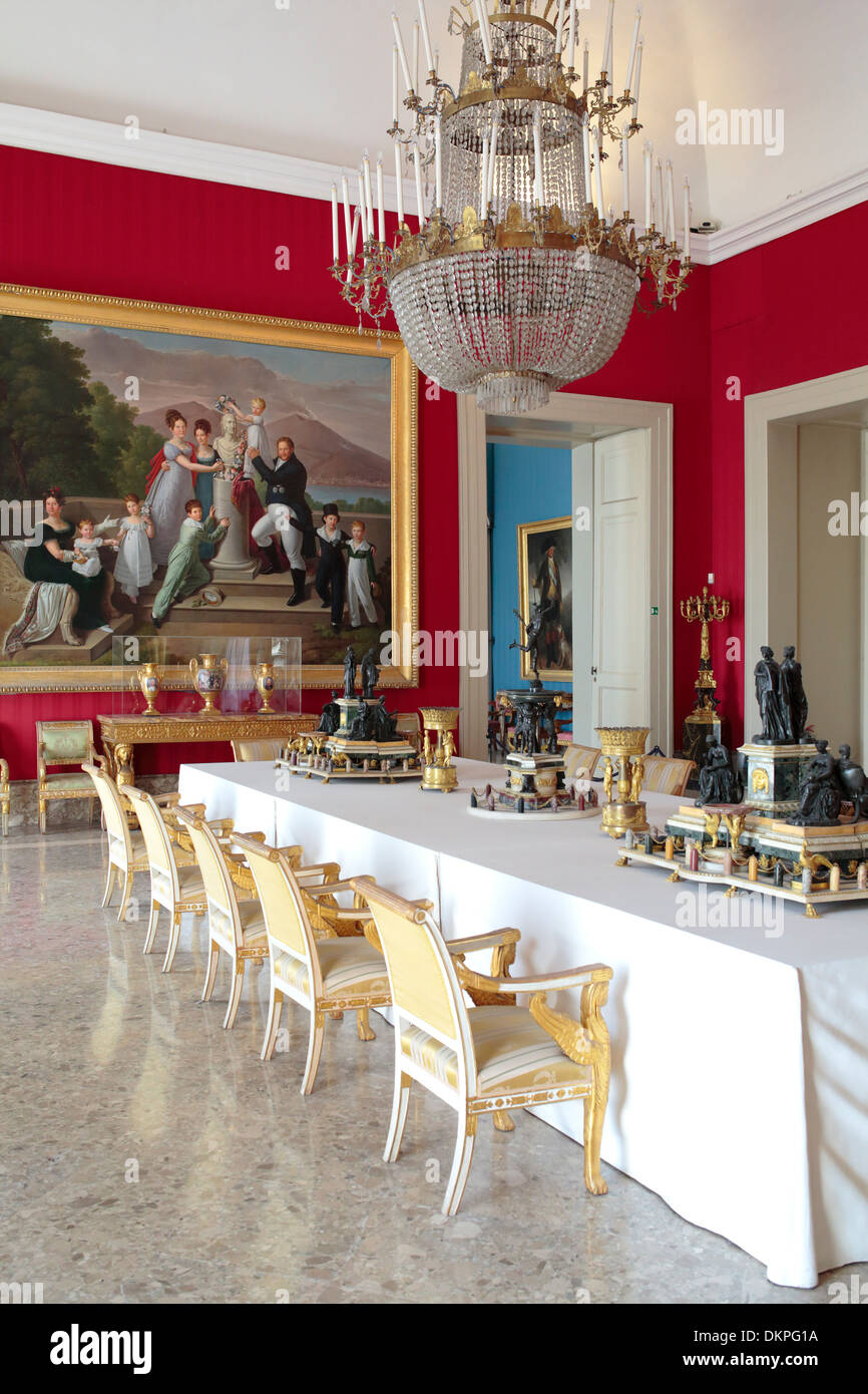 Interno del palazzo, il Museo Nazionale di Capodimonte, Napoli, campania, Italy Foto Stock