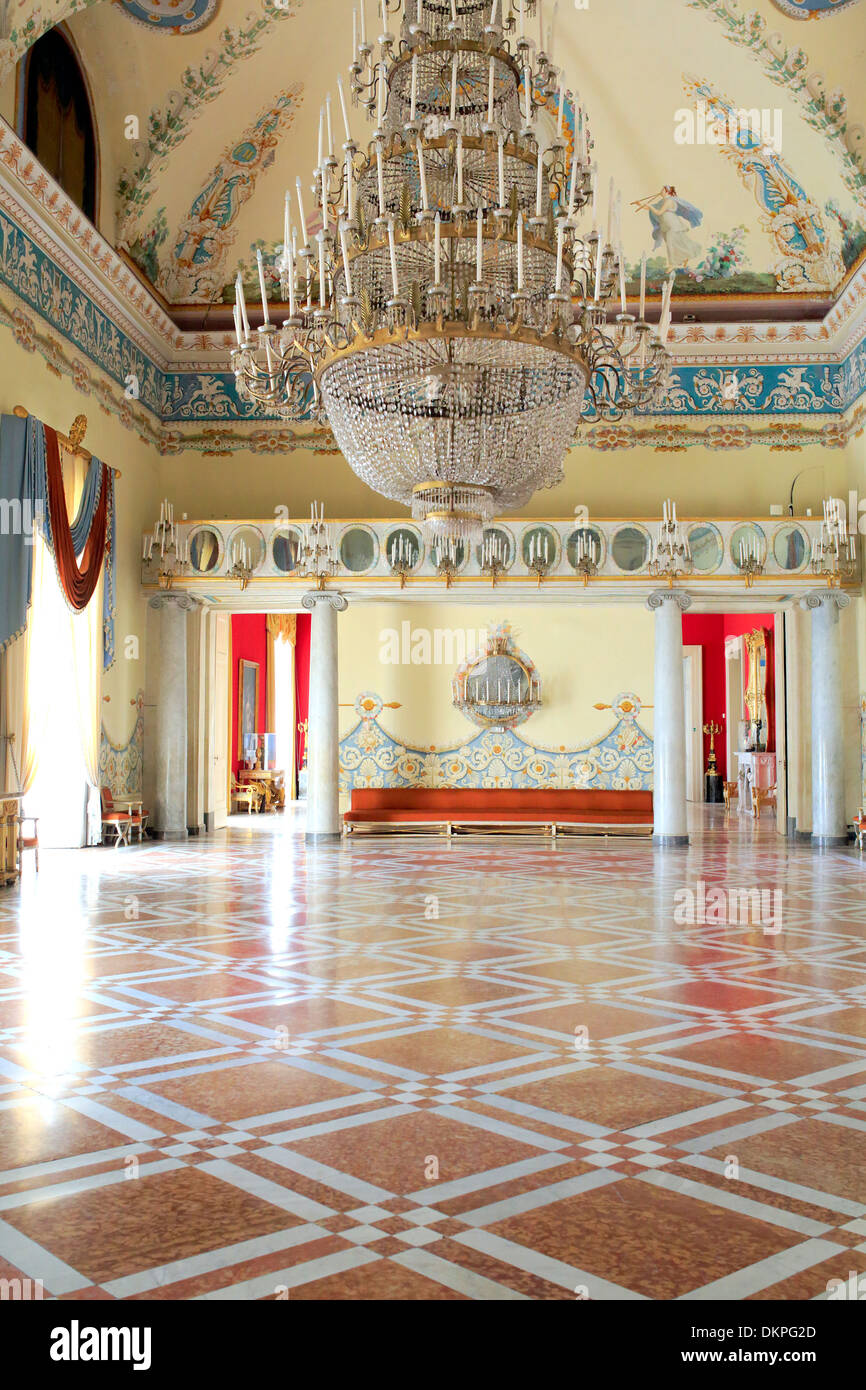 Interno del palazzo, il Museo Nazionale di Capodimonte, Napoli, campania, Italy Foto Stock