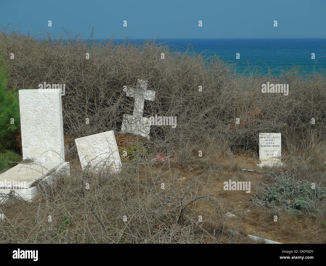 Cimitero e graveside del Vescovo James un Pike ,Jaffa Israele Foto Stock