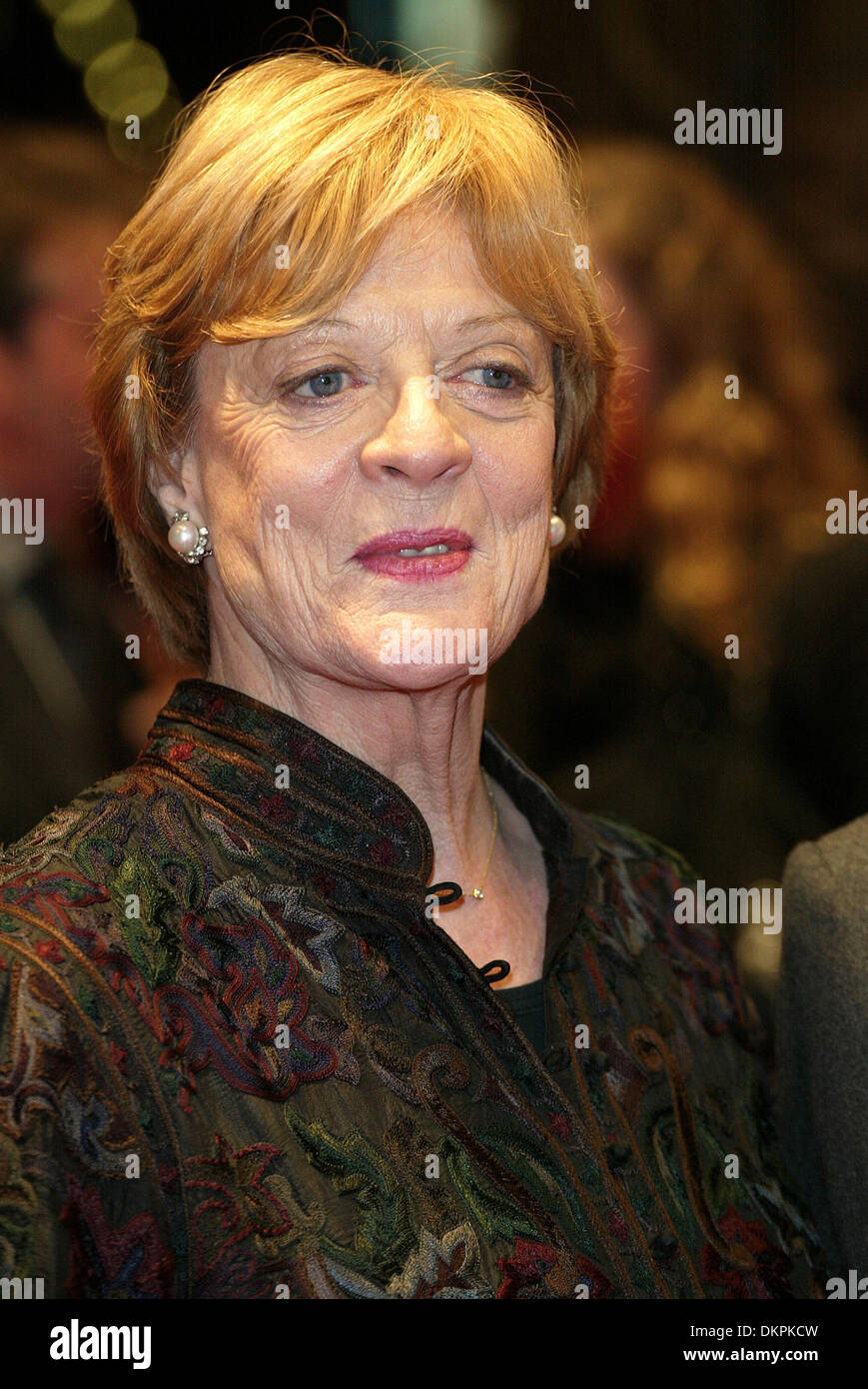 DAME MAGGIE SMITH.attrice.Qualsiasi.Postdammer Platz, Berlin, germe.10/02/2002.DI593 Foto Stock