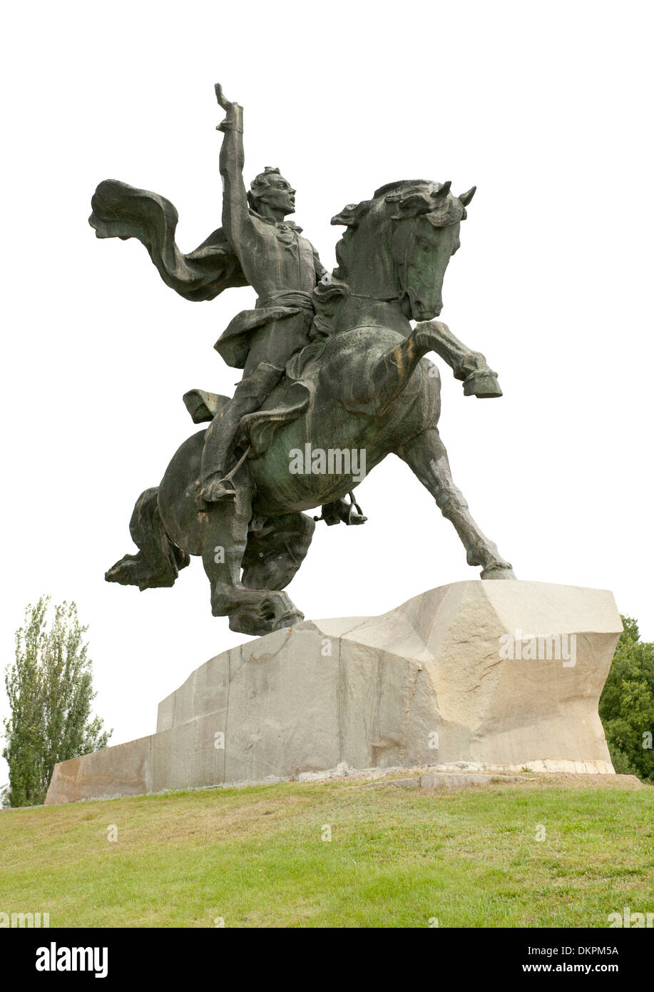 Monumento a Alexander Suvorov in Tiraspol, capitale della Transnistria. Foto Stock