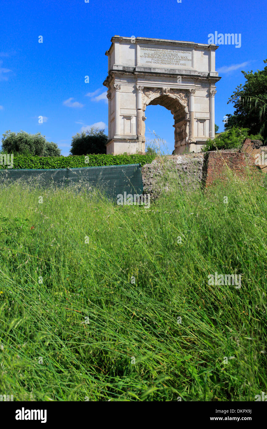 Arco Trionfale di Tito, Foro Romano , roma, Italia Foto Stock