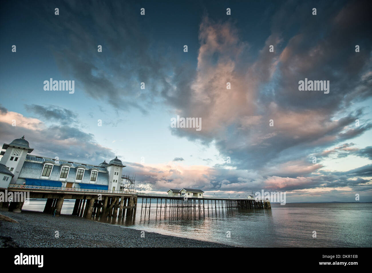 Penarth Pier, Galles del Sud. Foto Stock