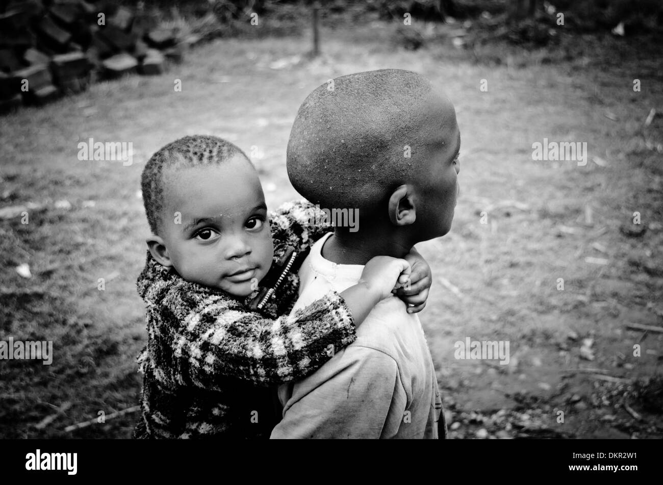I bambini di strada a Kampala, Uganda, Africa orientale, Africa Foto Stock