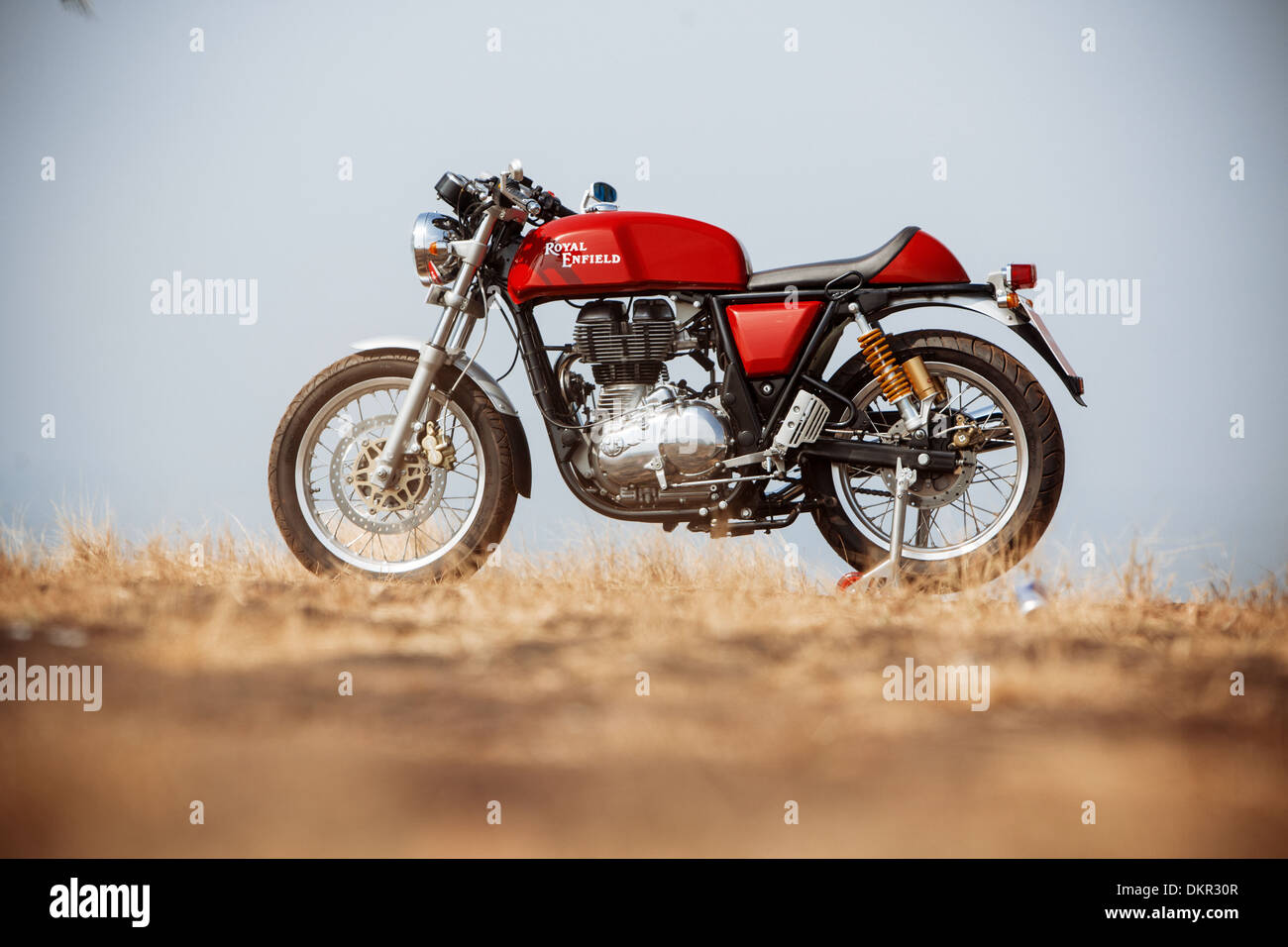 Royal Enfield Continental GT Cafe Racer fotografato in India. Foto Stock