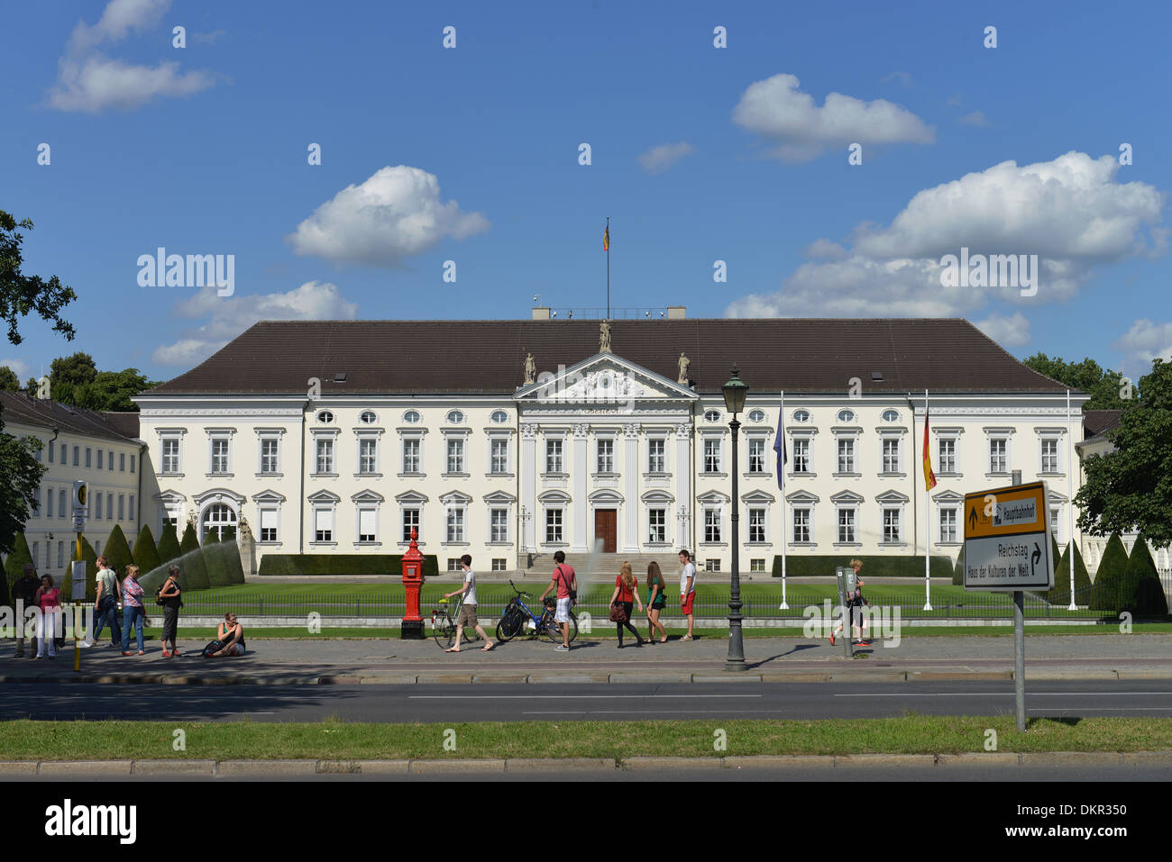 Schloss Bellevue, Tiergarten di Berlino, Deutschland / Schloß Foto Stock