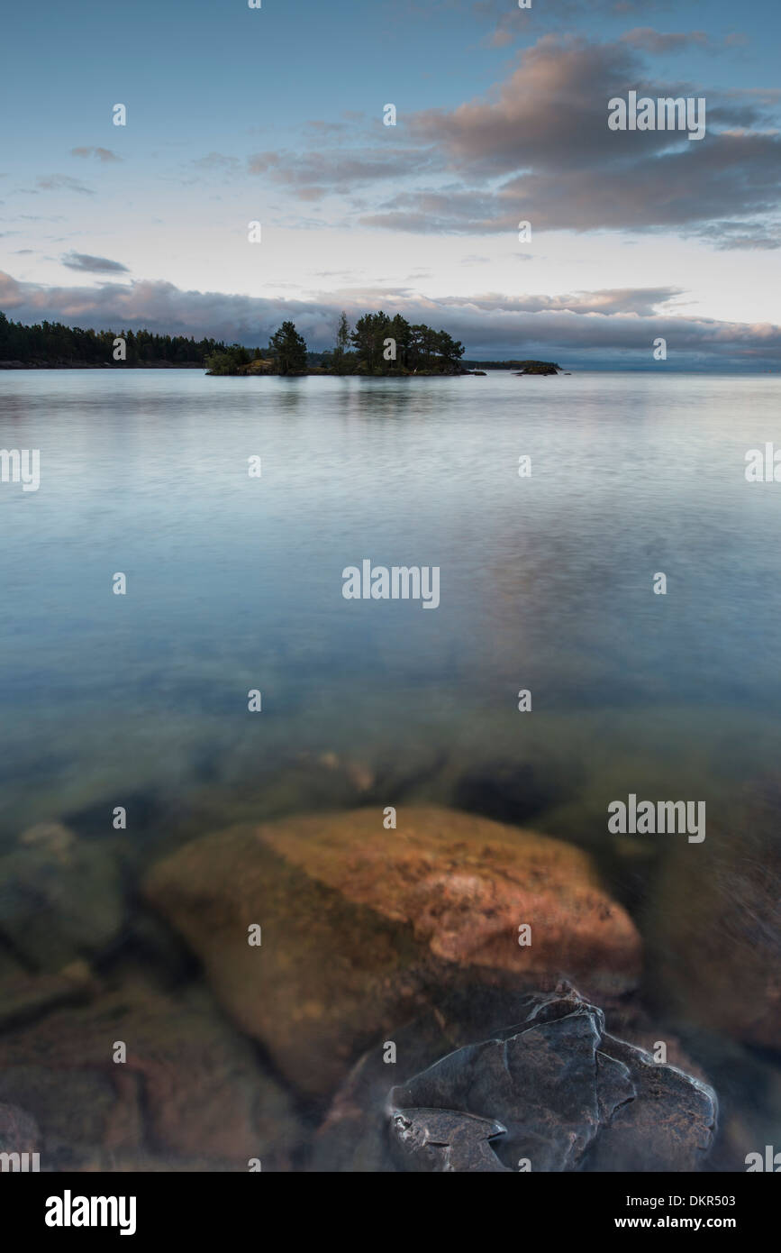 Västra Götland Vättern lago Vättern Europa Europa del nord della Svezia del nord Europa Scandinavia scandinavo acqua europea idillio Foto Stock
