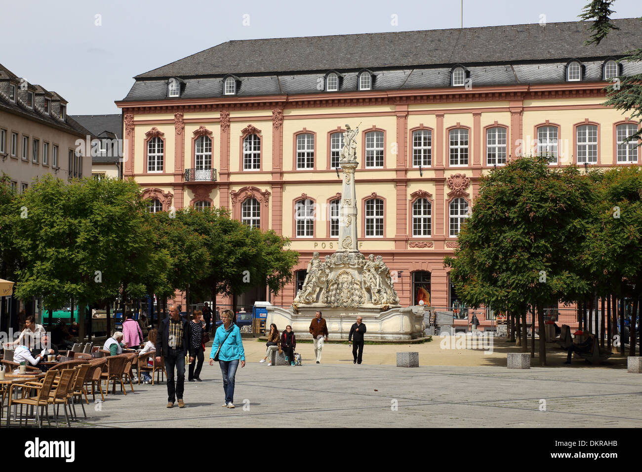 Trier Kornmarkt mercato del grano Foto Stock