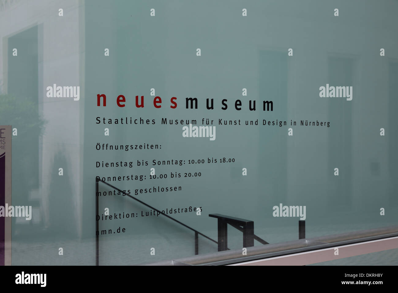 Nürnberg Neues Museum Design und Kunst Foto Stock
