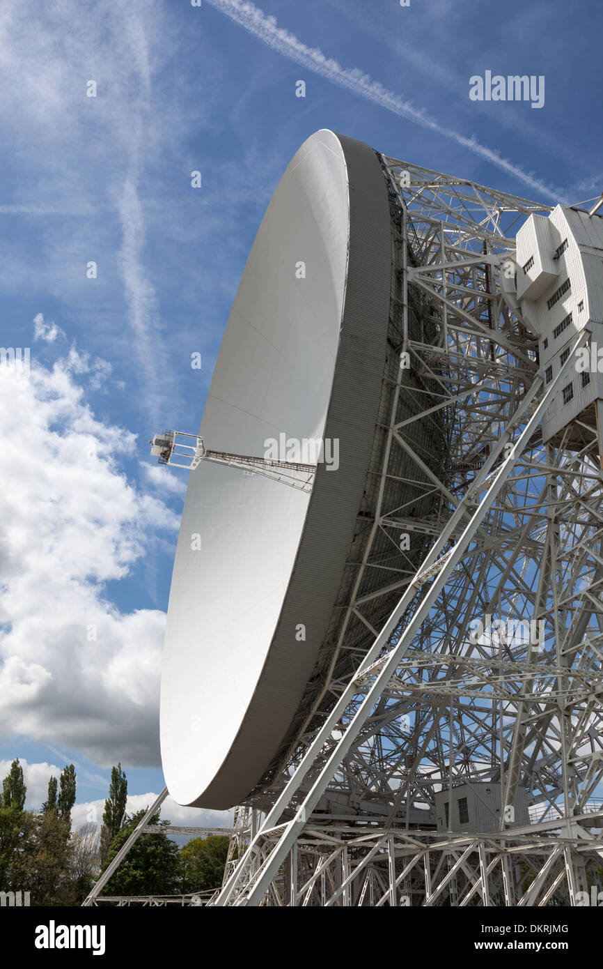 Lovell radio telescopio Jodrell Bank, Cheshire, Regno Unito Foto Stock