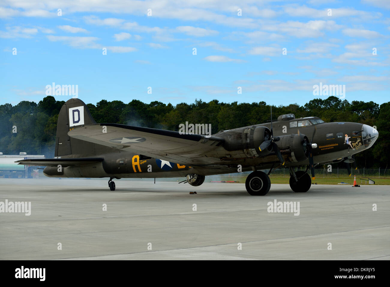 II Guerra Mondiale B-17F 'Memphis Belle' on tour Foto Stock