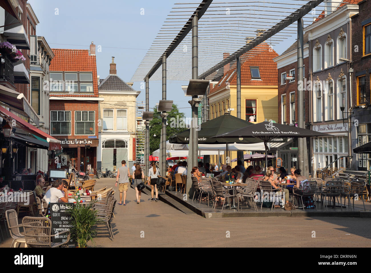 Groningen Poelestraat, Foto Stock