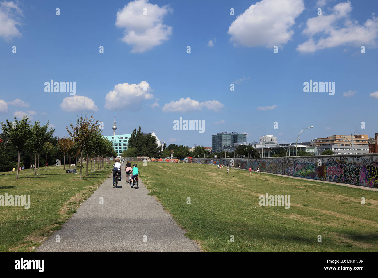 Berlin Mauer Mauerstreifen Foto Stock