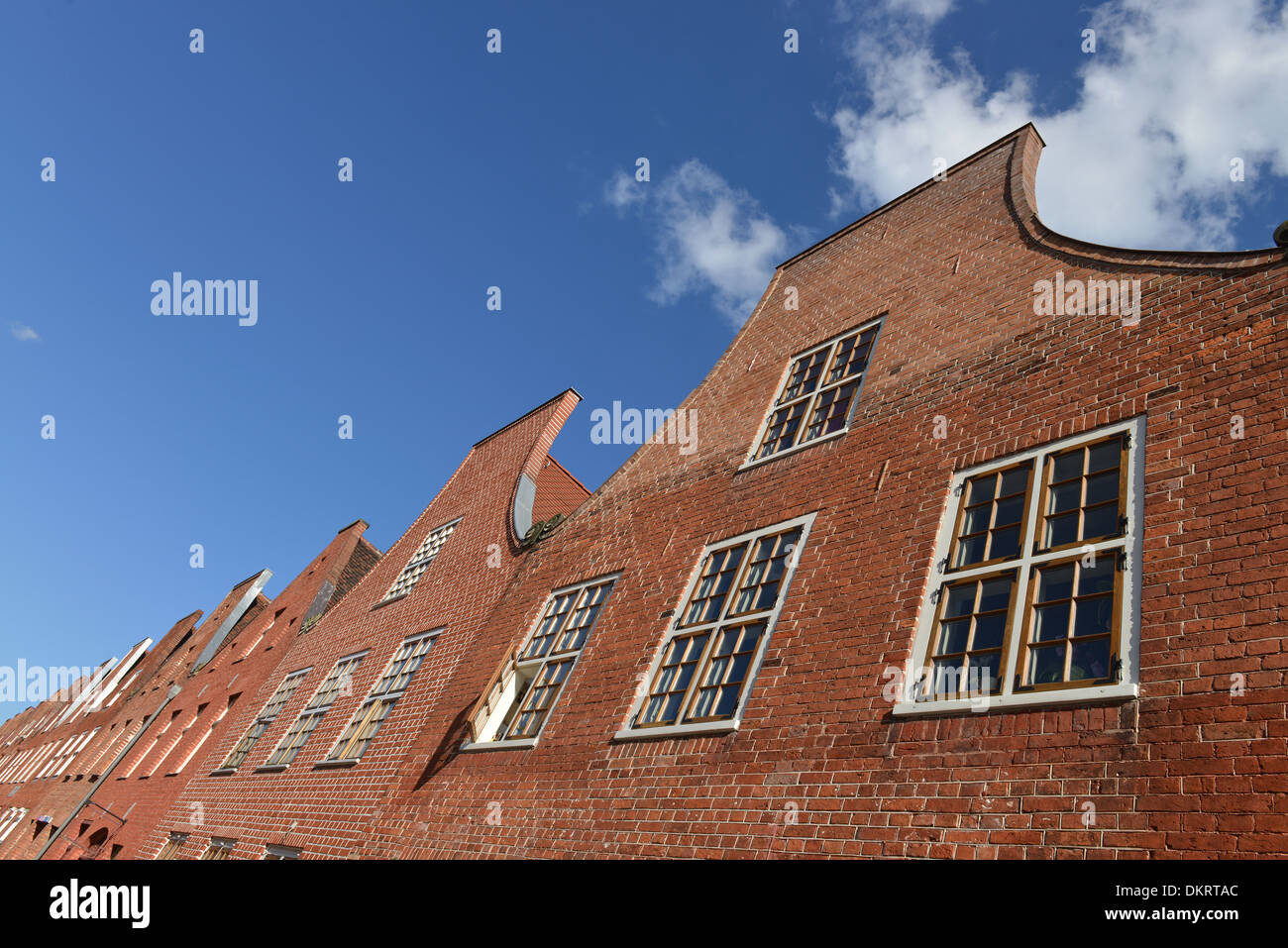 Historische Haeuser, Mittelstrasse, Hollaendisches Viertel, Potsdam, Brandeburgo, Deutschland / Holländisches, Häuser Foto Stock