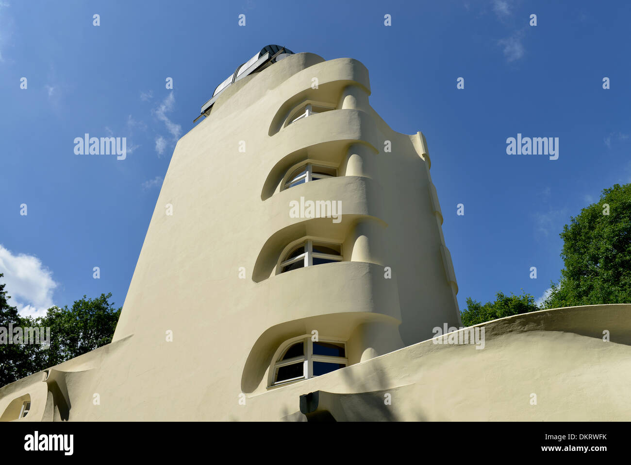 Einsteinturm, Telegrafenberg, Potsdam, Brandeburgo, Deutschland Foto Stock