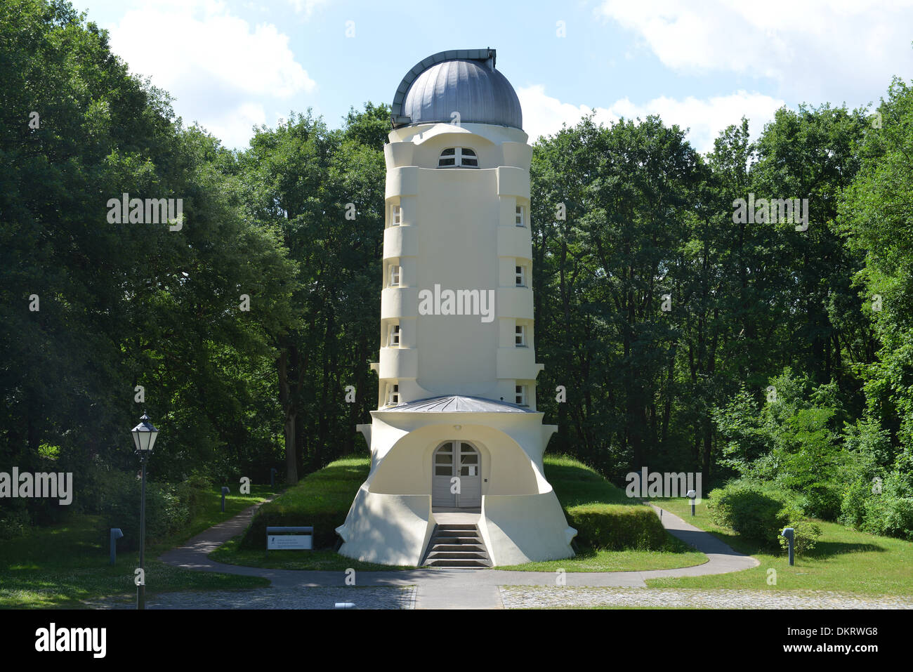 Einsteinturm, Telegrafenberg, Potsdam, Brandeburgo, Deutschland Foto Stock