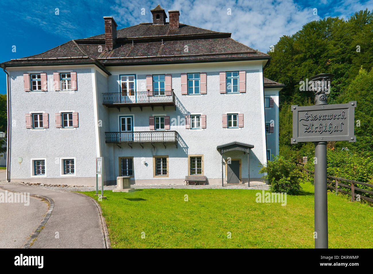 Germania Europa Baviera casa Teisendorf home costruzione edificio rinnova il museo di architettura in stile architettonico Foto Stock