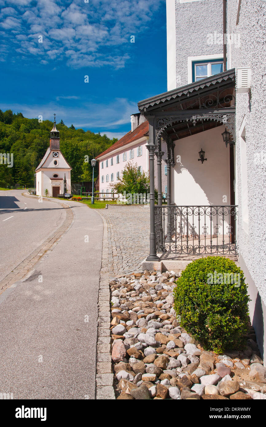 Germania Europa Baviera casa Teisendorf home costruzione edificio rinnova il museo di architettura in stile architettonico Foto Stock