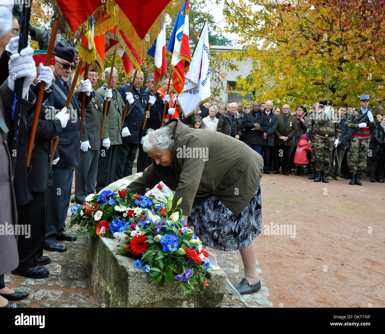 Giorno del Ricordo a Parthenay Deux-sevres Francia Foto Stock