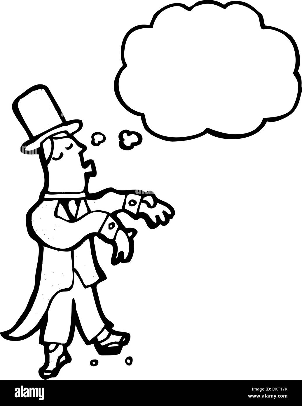 Cartoon uomo ballo Illustrazione Vettoriale