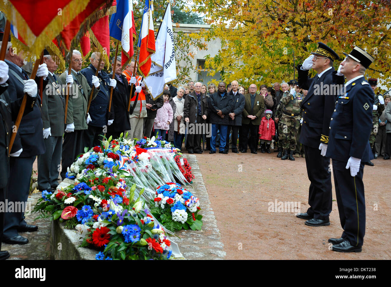 Giorno del Ricordo a Parthenay Deux-sevres Francia Foto Stock