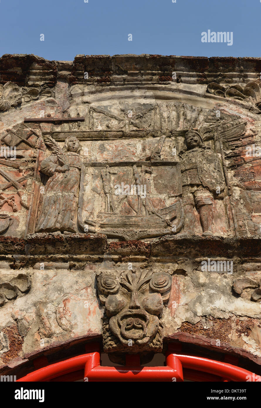 Porta De Santiago, Melaka, Malaysia Foto Stock