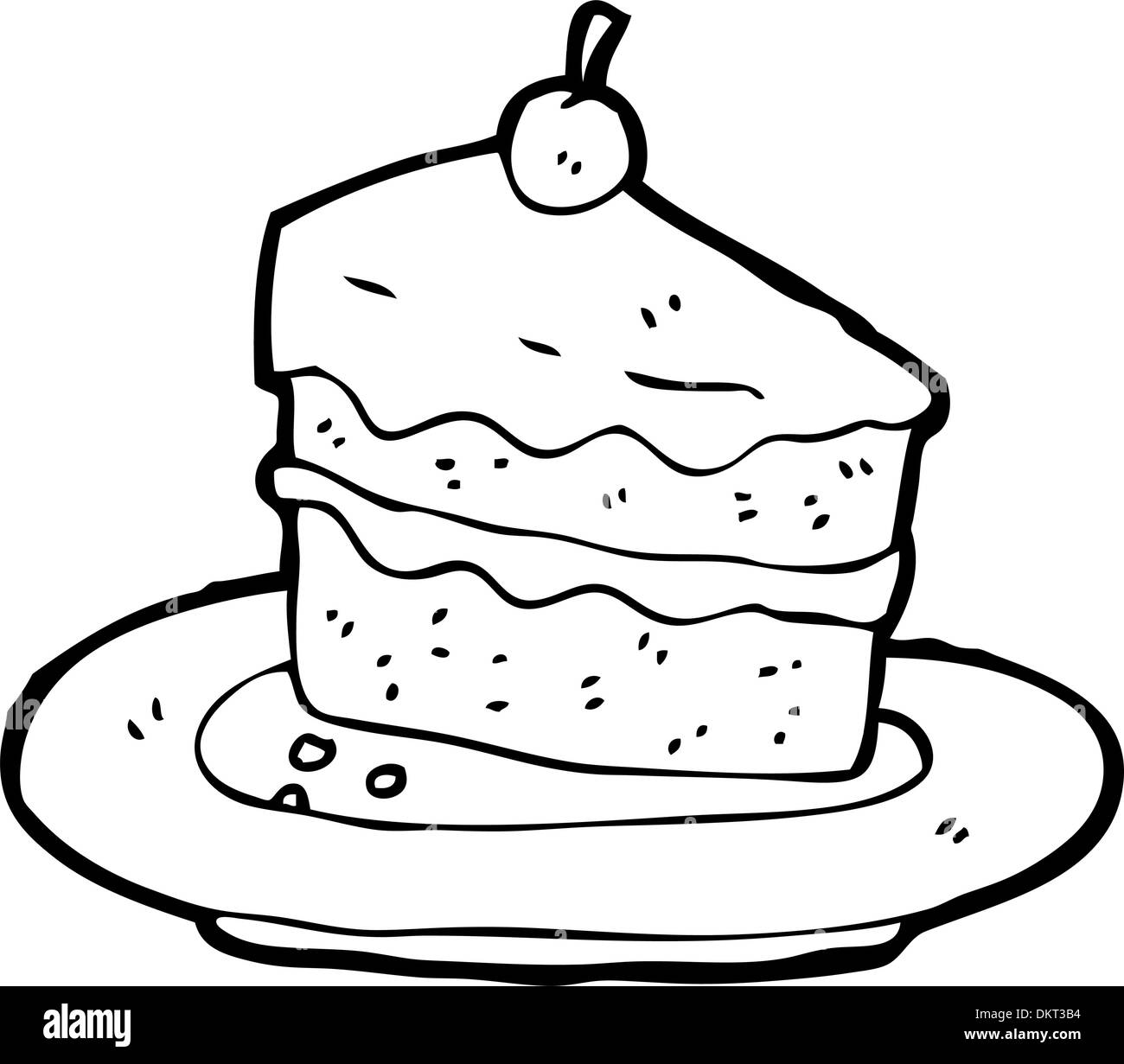 Gustosa torta cartoon Immagine e Vettoriale - Alamy