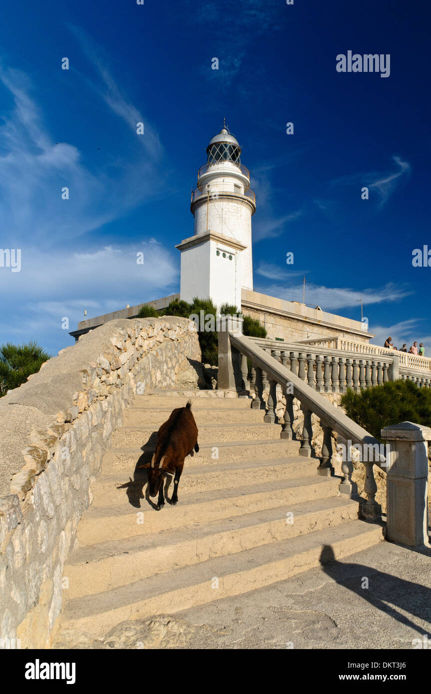Faro di Cap de Formentor, Formentor, Maiorca, isole Baleari, Spagna, Europa Foto Stock