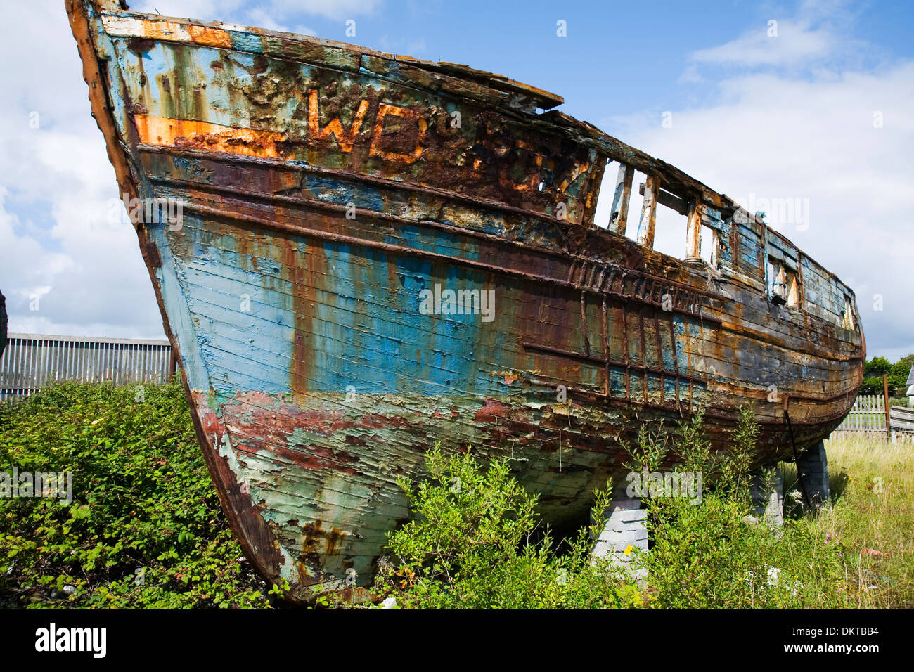 Vecchie imbarcazioni scafo. Foto Stock