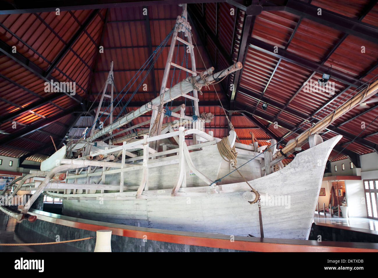 Museo della nave Samudraraksa, il Borobudur, vicino a Magelang, Giava centrale, Indonesia Foto Stock