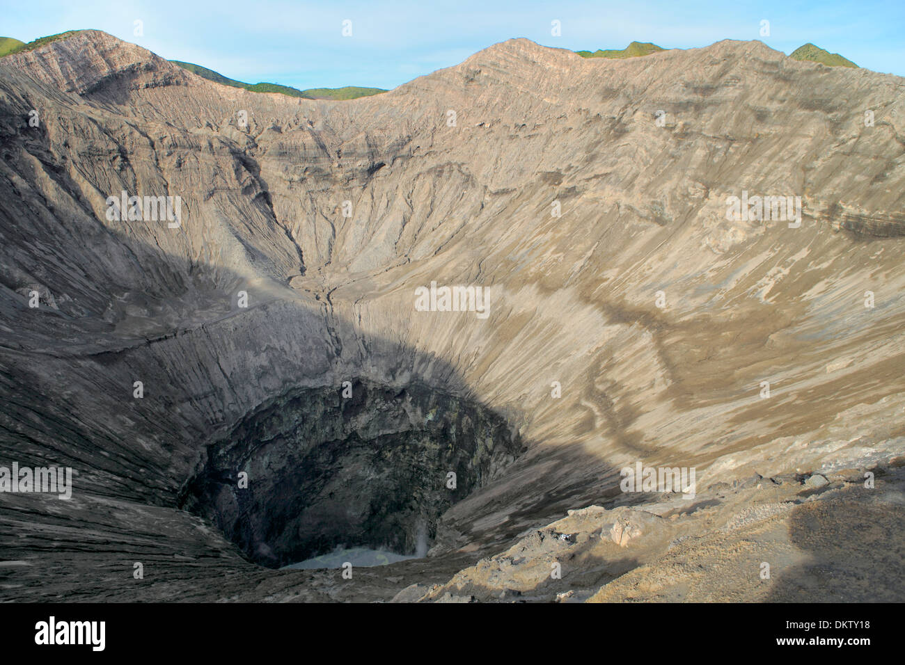 Bromo cratere, Bromo Tengger Semeru National Park, Java, Indonesia Foto Stock