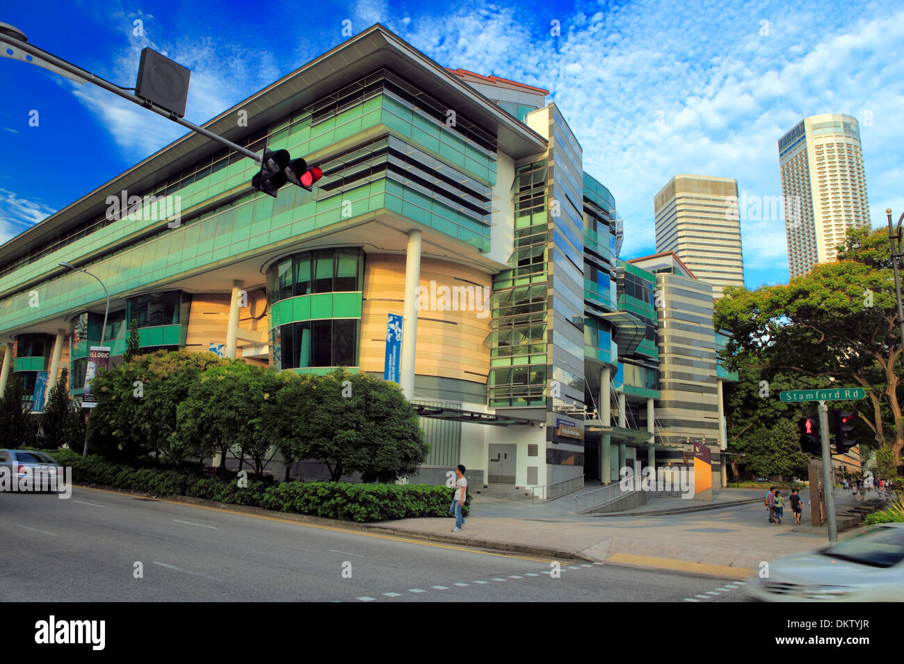 Street nella città vecchia, Singapore Foto Stock