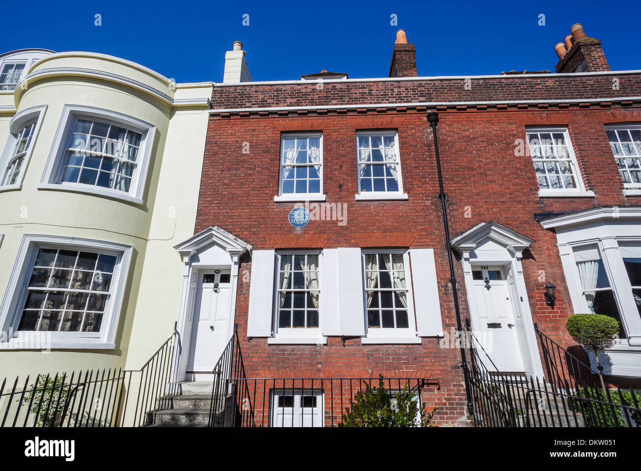 UK Regno Unito Gran Bretagna Europa Gran Bretagna Inghilterra Hampshire Portsmouth Charles Dickens Birthplace Museum Charles Dickens Foto Stock