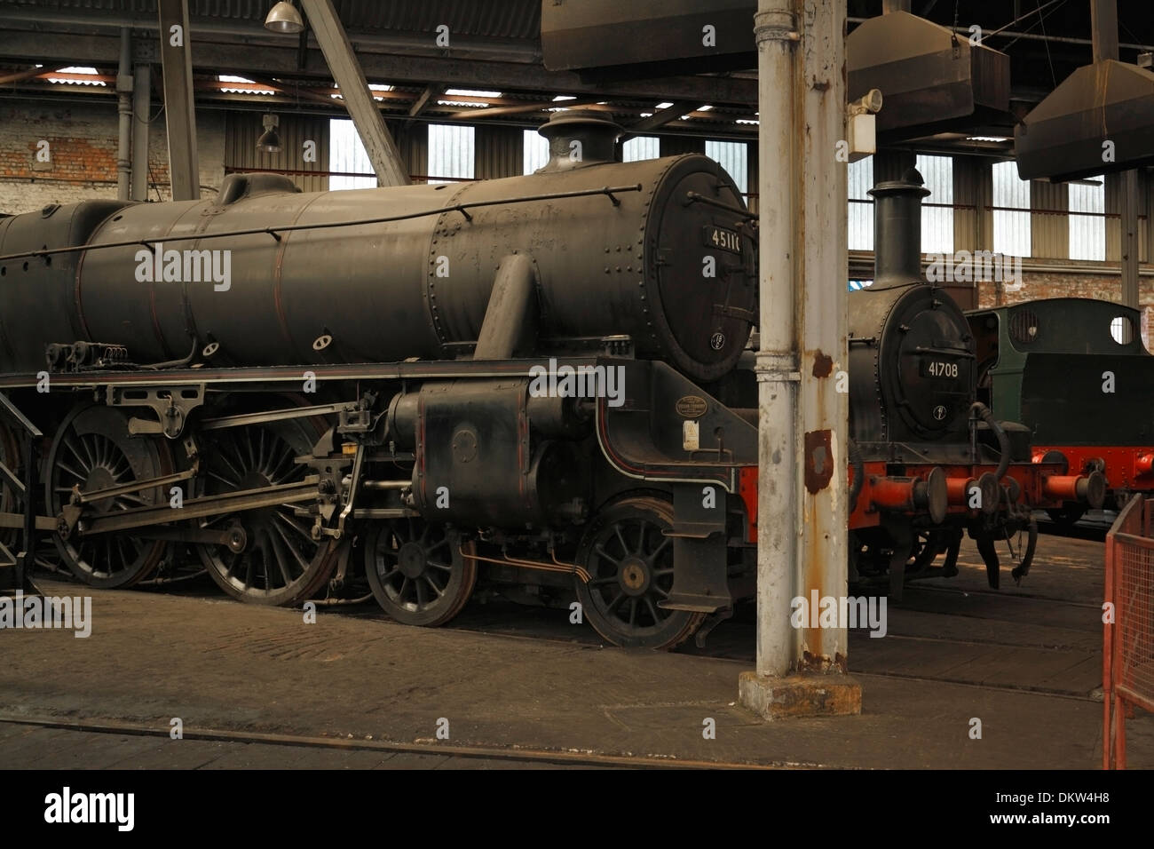 Barrow Hill Railway Engine Capannò Locomotive Conservate, Derbyshire Inghilterra Foto Stock