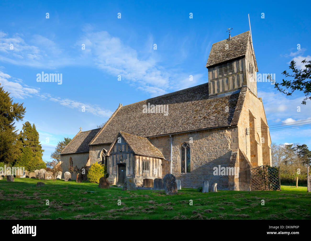 Long Marston Chiesa, Warwickshire, Inghilterra. Foto Stock