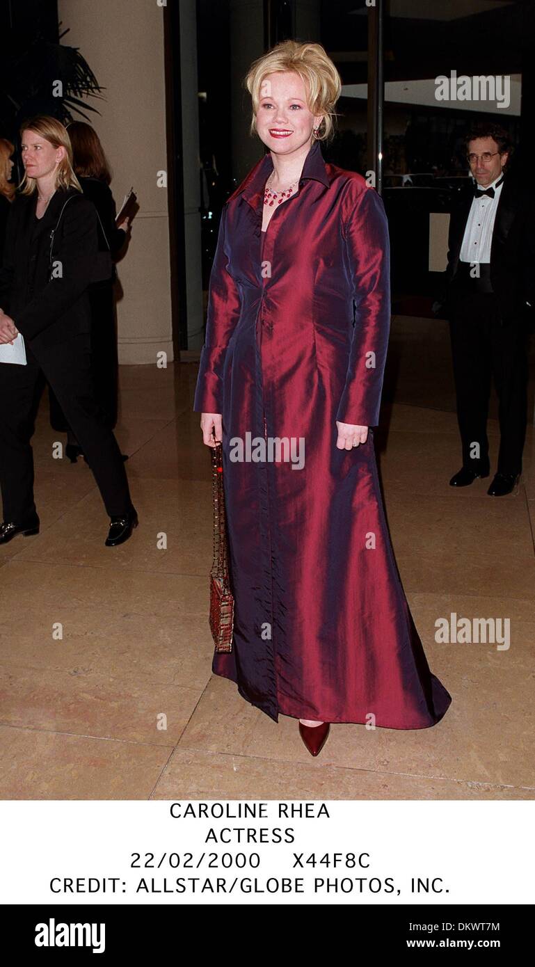 Febbraio 22, 2000 - CAROLINE RHEA.attrice.22/02/2000.X44F8C.CREDITO:(Immagine di credito: © Globo foto/ZUMAPRESS.com) Foto Stock