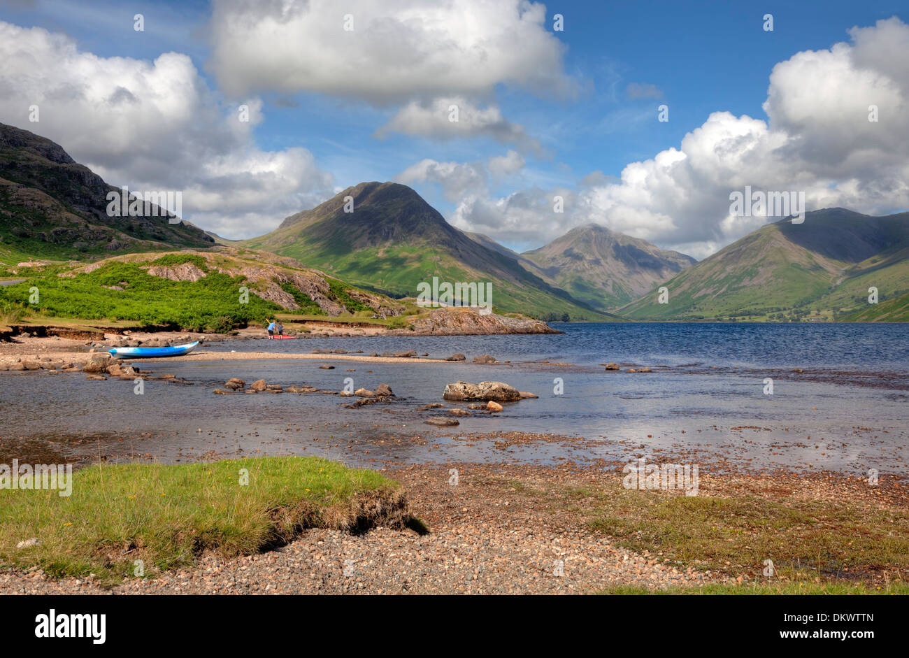 Drammatica Wast Water, Parco Nazionale del Distretto dei Laghi, Cumbria, Inghilterra. Foto Stock