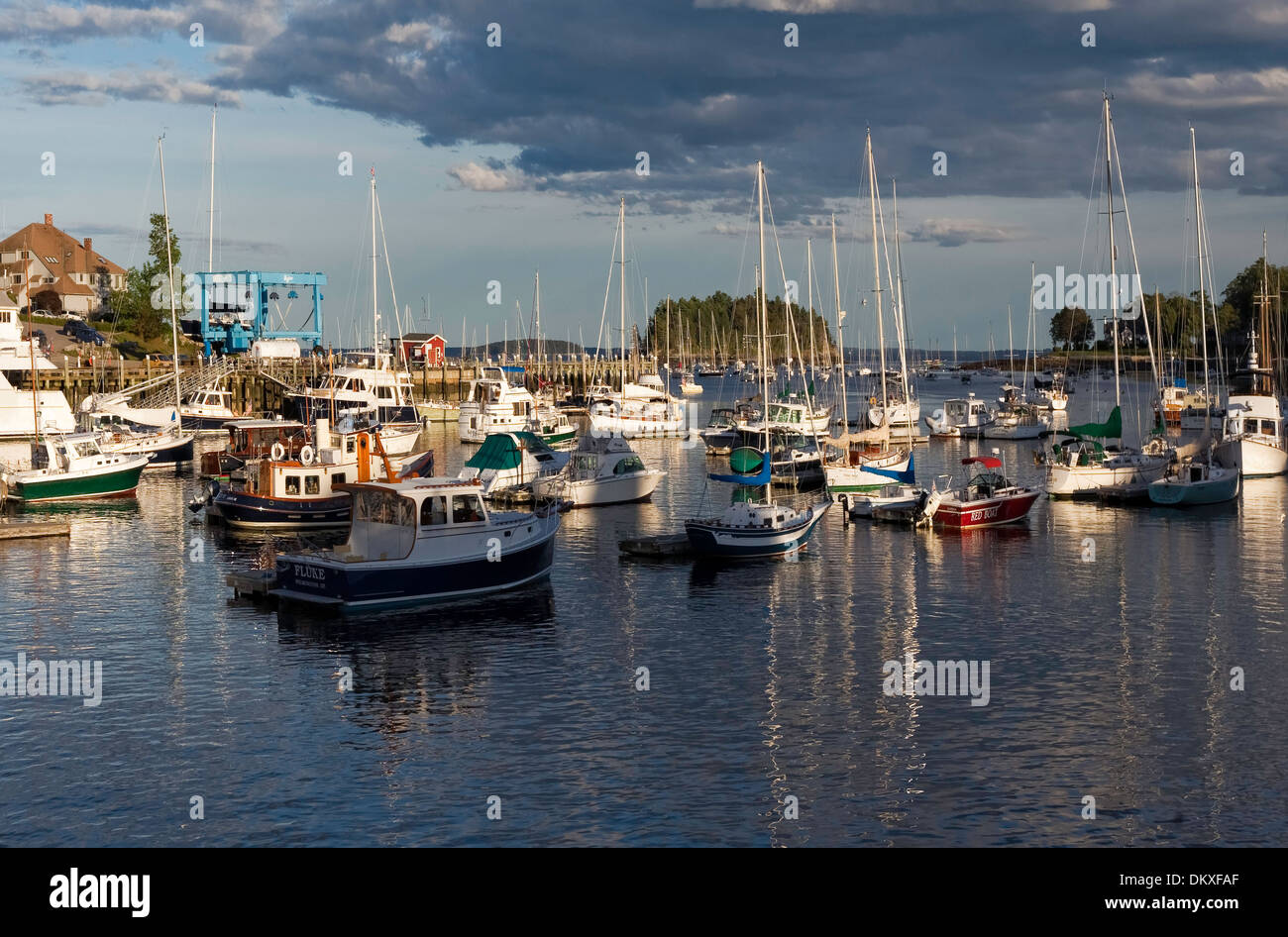 Il porto interno, Camden Maine Foto Stock