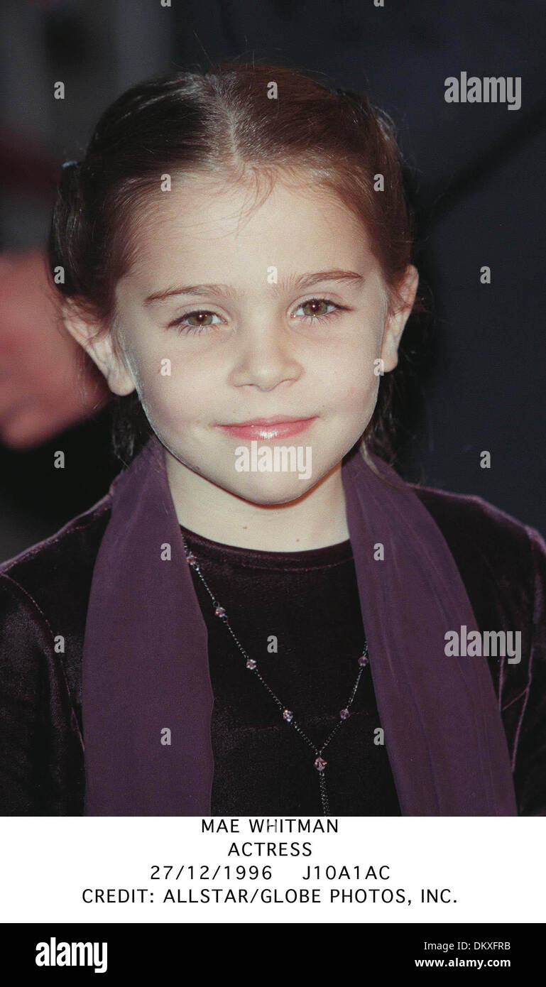 MAE WHITMAN.attrice.27/12/1996.J10A1AC. Foto Stock