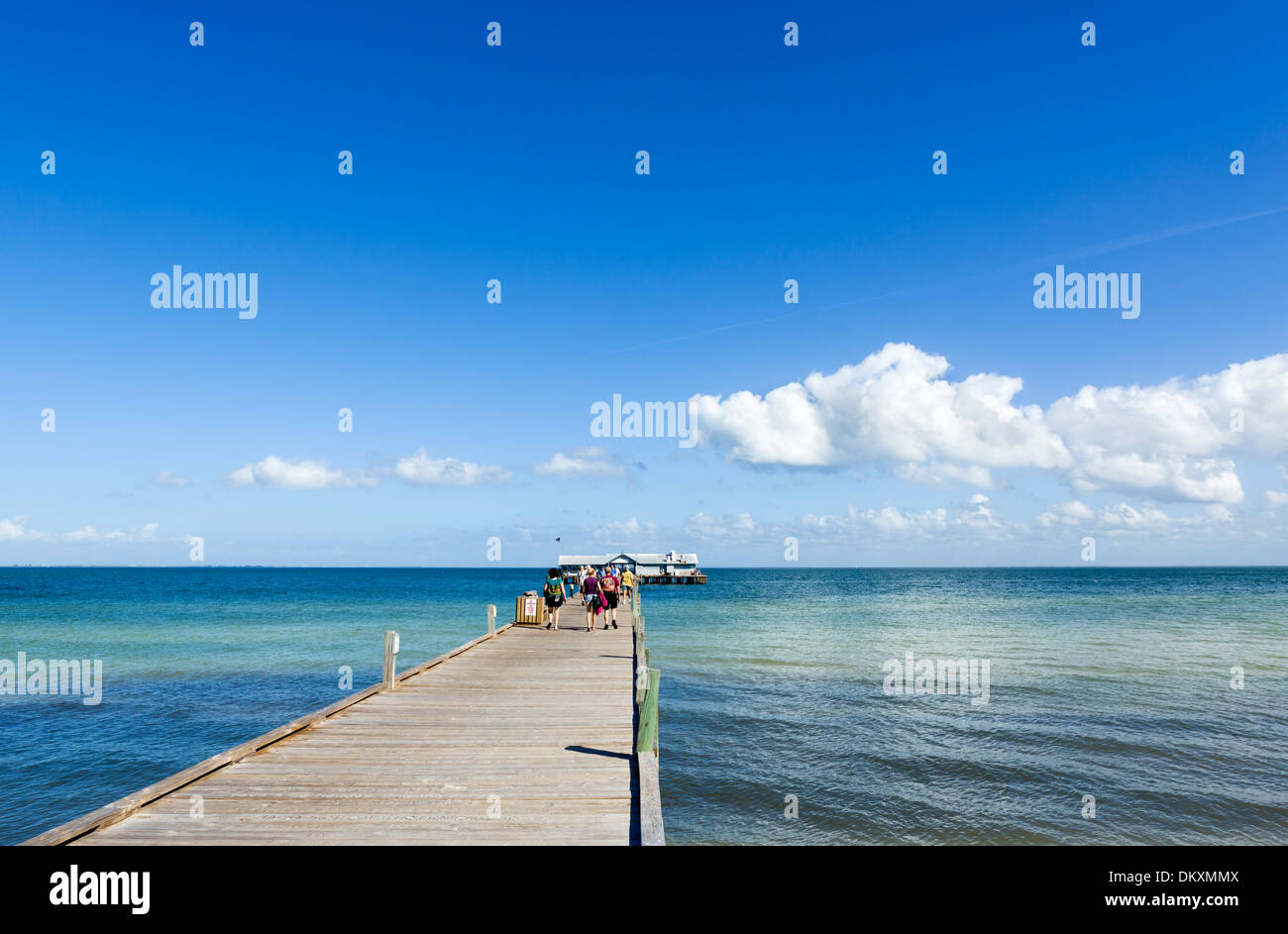 Il molo di Anna Maria Anna Maria Island, Manatee County, costa del Golfo della Florida, Stati Uniti d'America Foto Stock