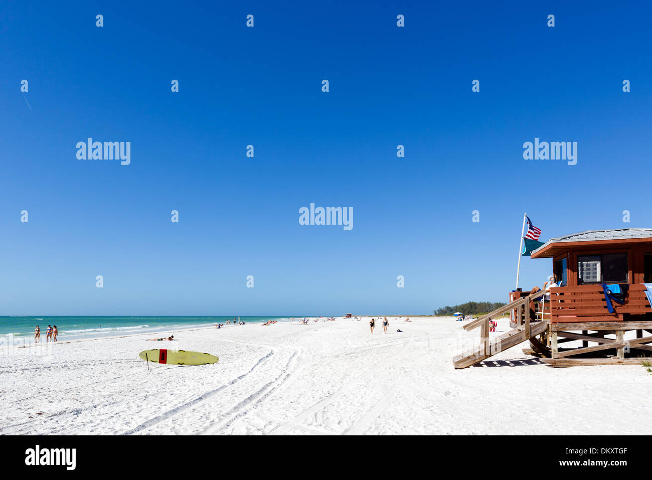 Spiaggia del Lido, Sarasota, costa del Golfo della Florida, Stati Uniti d'America Foto Stock