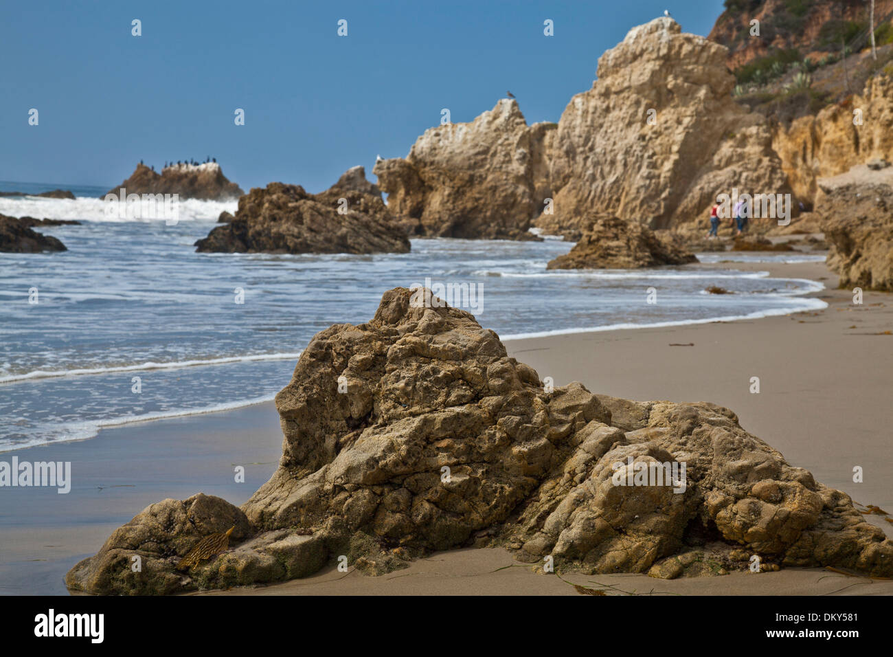 El Matador State Beach, Malibu, Los Angeles County, California Foto Stock