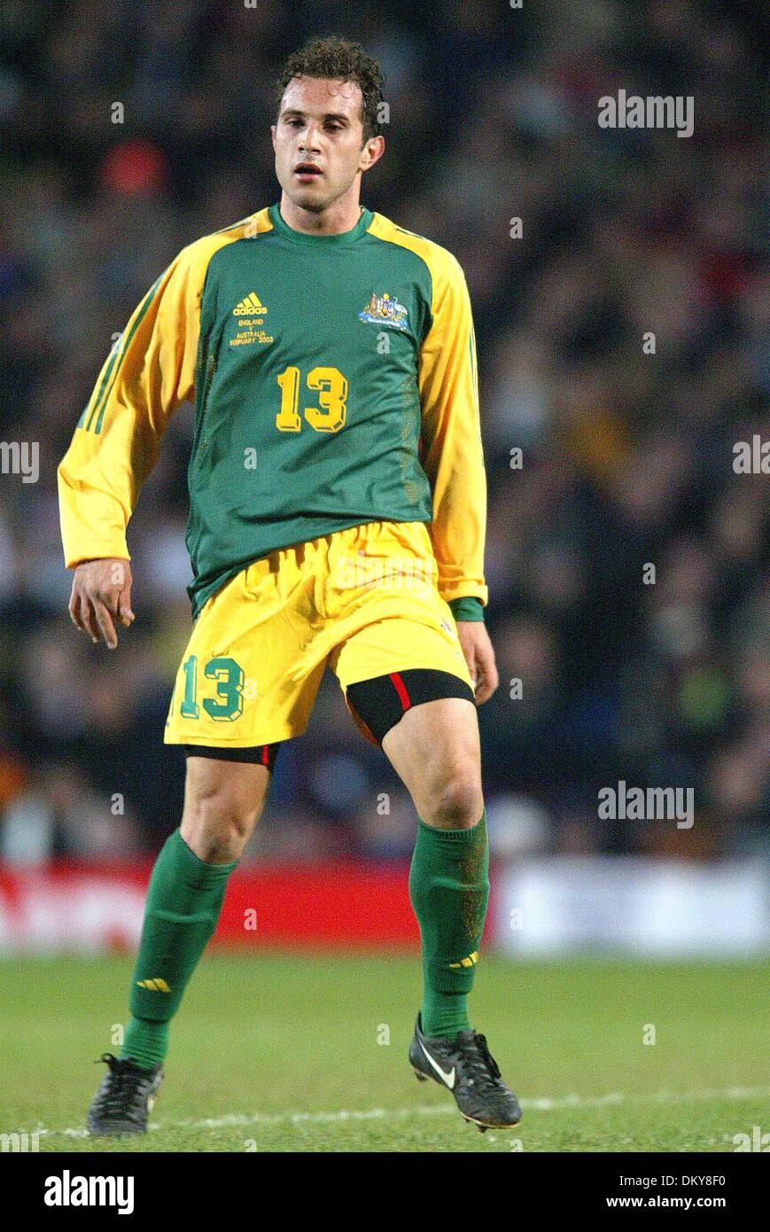 Apr. 19, 1942 - INGHILTERRA V AUSTRALIA - BRESCIANO MARCO.AUSTRALIA.UPTON PARK, LONDRA, INGHILTERRA.ENGLAND V AUSTRALIA.12/02/2003.DIC11510.K47872.WORLD CUP PREWIEW 2006.(Immagine di credito: © Globo foto/ZUMAPRESS.com) Foto Stock