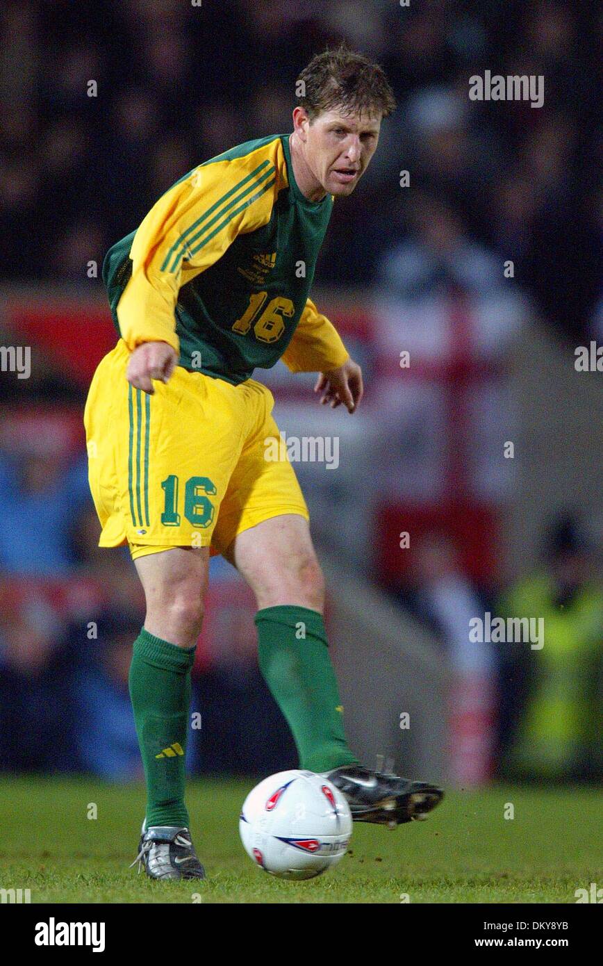 Apr. 19, 1942 - INGHILTERRA V AUSTRALIA - SCOTT CHIPPERFIELD.AUSTRALIA.UPTON PARK, LONDRA, INGHILTERRA.ENGLAND V AUSTRALIA.12/02/2003.DIC11573.K47872.WORLD CUP PREWIEW 2006.(Immagine di credito: © Globo foto/ZUMAPRESS.com) Foto Stock