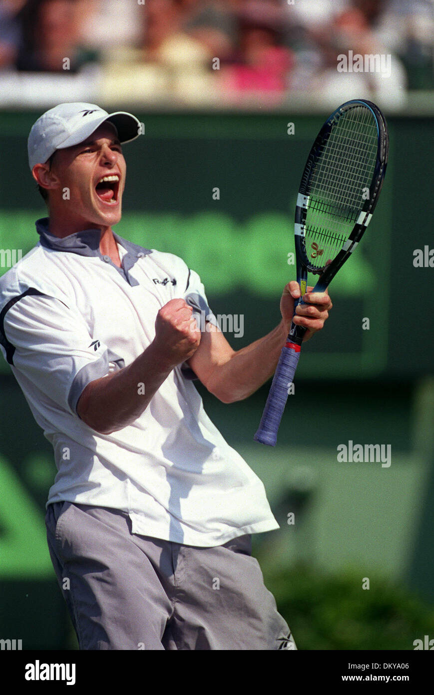 ANDY RODDICK.USA.A.Key Biscayne, MIAMI, FLORIDA,US.23/03/2001.G85A23 Foto Stock