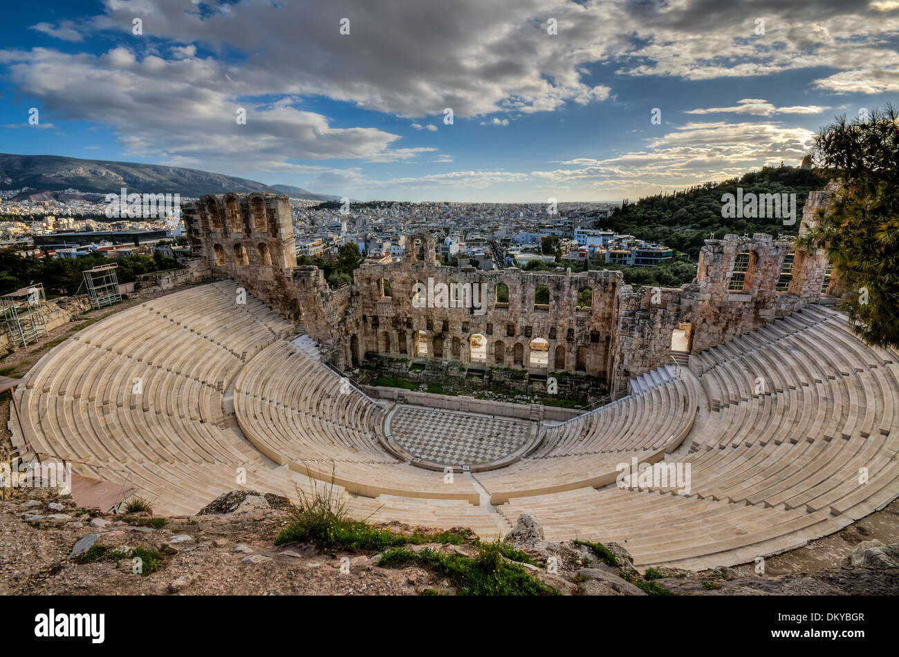 Odeon Herodes Atticus Foto Stock