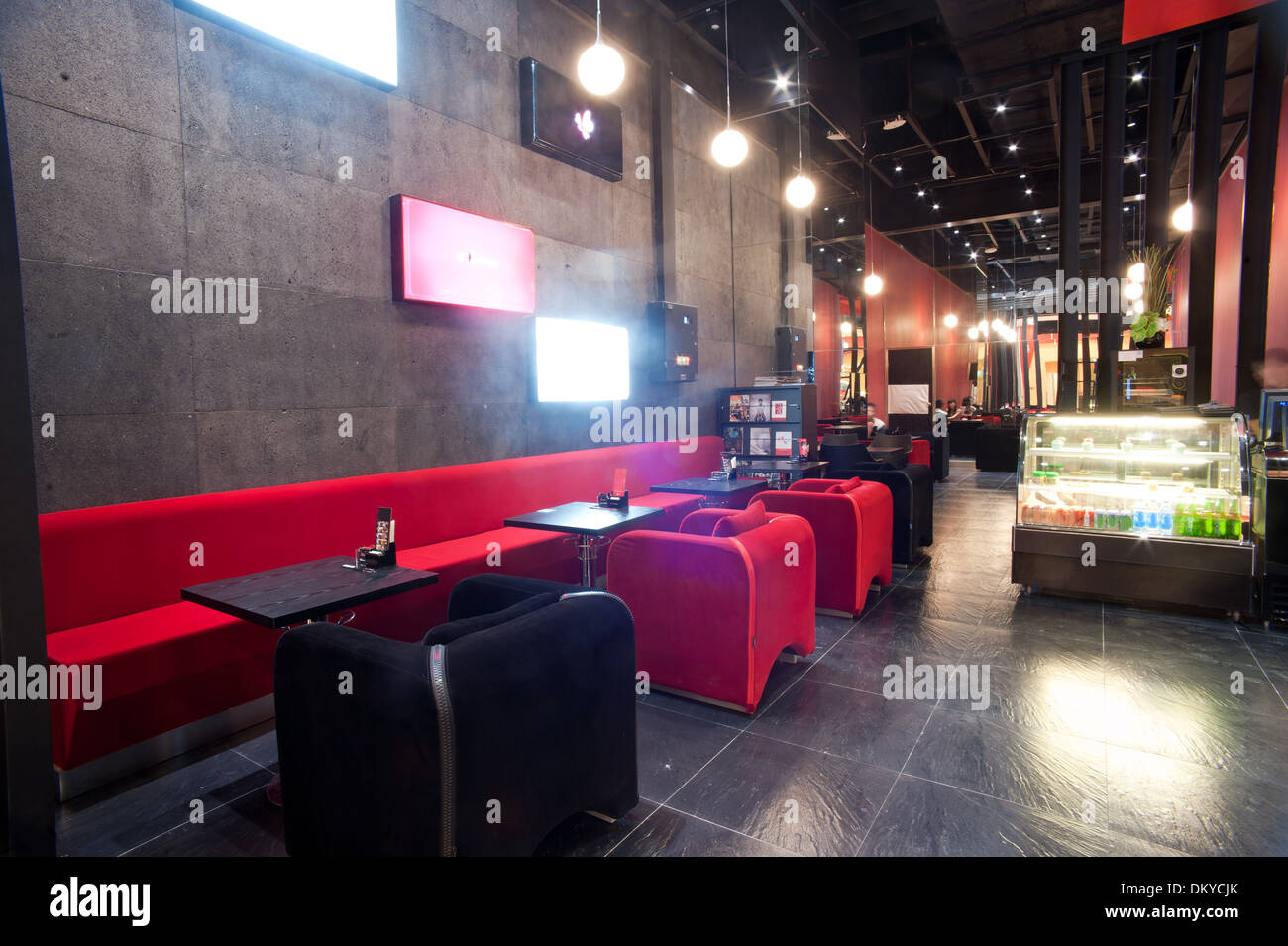 Il coffee shop design decorazione Foto Stock